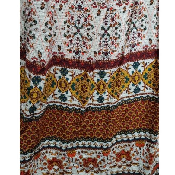 Kidsform Womens Dress Size Medium Boho Hippie Mini Gypsy Beach Cover Deep V Neck - Picture 10 of 11